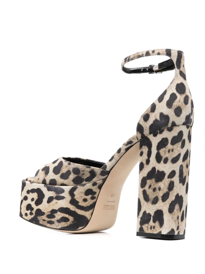 Shop Paris Texas Cheetah-print Platform Sandals In Neutrals