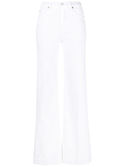 Shop 7 For All Mankind Modern Dojo Flared Jeans In White