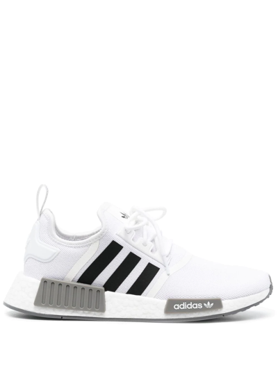 Shop Adidas Originals Nmd_r1 Boost Sneakers In White