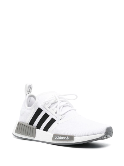 Shop Adidas Originals Nmd_r1 Boost Sneakers In White