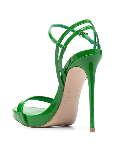 Shop Le Silla Gwen 130mm Sandals In Green