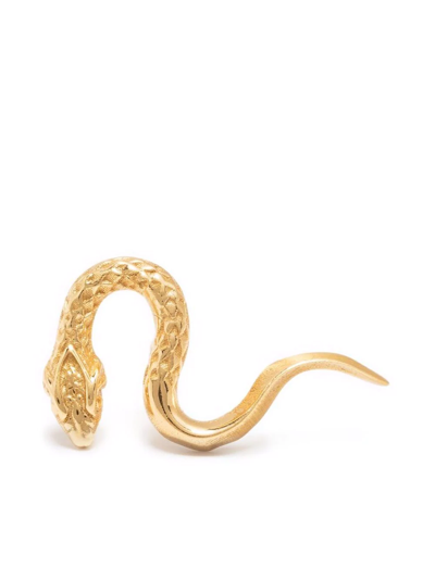 Shop Emanuele Bicocchi Serpent Gold-plated Earrings