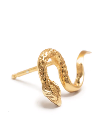 Emanuele Bicocchi Gold Plated Serpent Earrings In Gold
