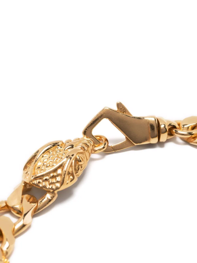 Shop Emanuele Bicocchi Serpent Curb-chain Bracelet In Gold