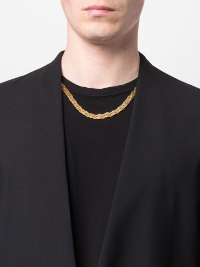 Emanuele Bicocchi Gold Plated Celtic Braid Necklace In Gold