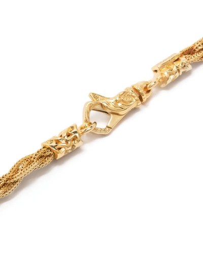 Emanuele Bicocchi Gold Plated Celtic Braid Necklace In Gold