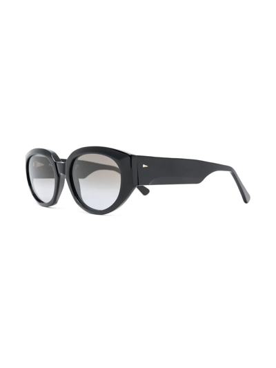 Shop Ahlem Round-frame Tinted Sunglasses In Black