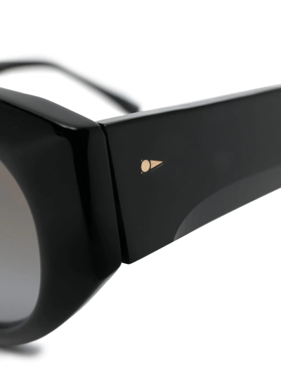 Shop Ahlem Round-frame Tinted Sunglasses In Black