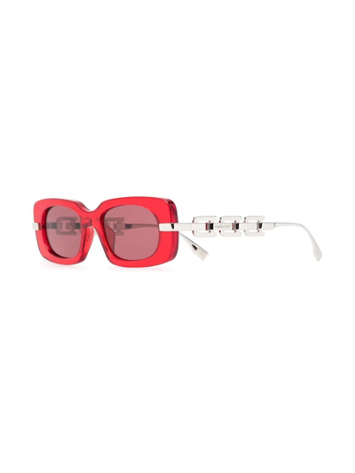 Ambush A-chain Tinted Sunglasses In Red