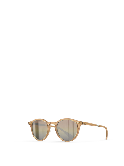 Shop Mr Leight Mr. Leight Sunglasses In Topaz-12k White Gold/smokey