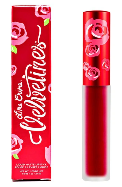 Shop Lime Crime Velvetines Matte Liquid Lipstick In Red Rose