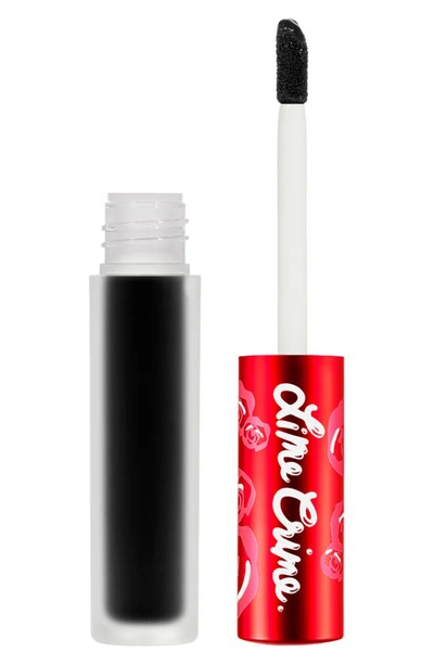 Shop Lime Crime Velvetines Matte Liquid Lipstick In Black Velvet