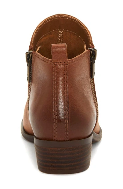 Shop Lucky Brand Basel Bootie In Toffee Leather
