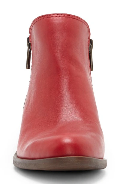 Shop Lucky Brand Basel Bootie In Garnet Leather