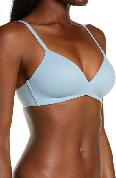 Shop Wacoal How Perfect Wire Free T-shirt Bra In Ashley Blue