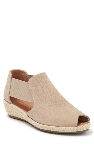 Gentle Souls Signature Noa Elastic Slip-on Platform Sandal In Mushroom