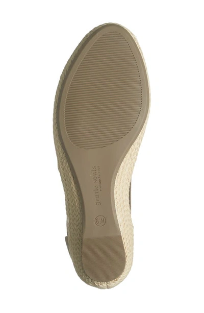 Gentle Souls Signature Noa Elastic Slip-on Platform Sandal In Mushroom