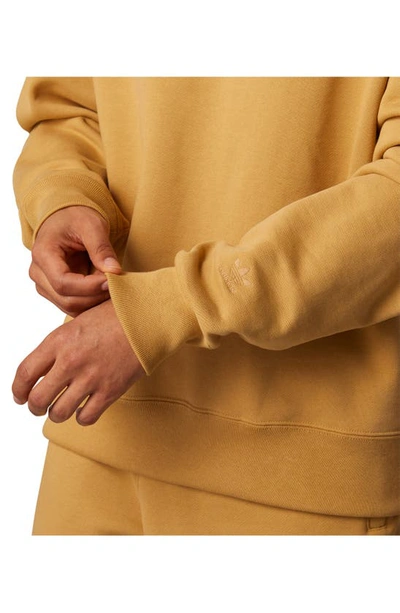 Shop Adidas Originals X Humanrace Cotton Sweatshirt In Golden Beige
