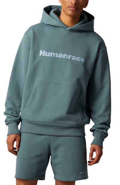 Shop Adidas Originals Adidas X Pharrell Williams Humanrace Hoodie In Hazy Emerald