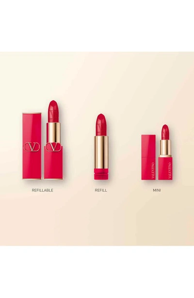 Shop Valentino Rosso  Refillable Lipstick In 112r / Matte