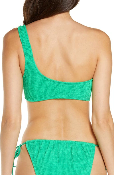 Shop Good American Always Fits One-shoulder Bikini Top In Summer Green002