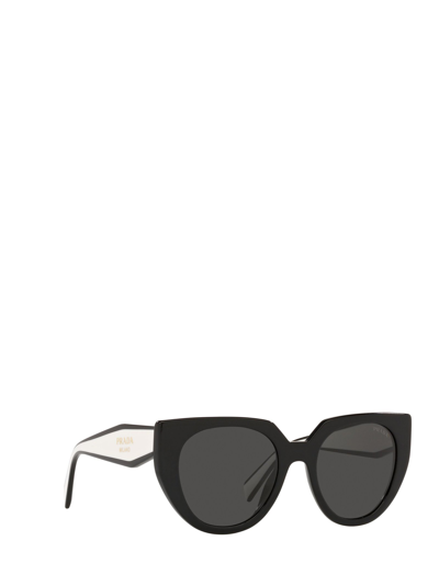 Shop Prada Pr 14ws Black / Talc Female Sunglasses