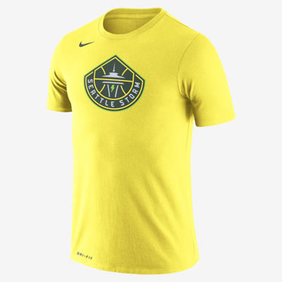 Shop Nike Seattle Storm Logo  Men's Dri-fit Wnba T-shirt In Yellow