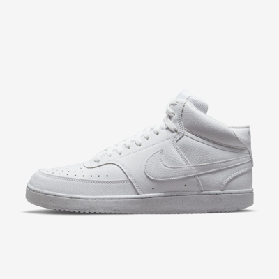 Shop Nike Men's Court Vision Mid Next Nature Shoes In White