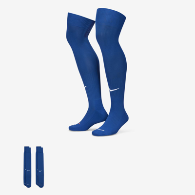Shop Nike Unisex Baseball/softball Over-the-calf Socks (2 Pairs) In Blue
