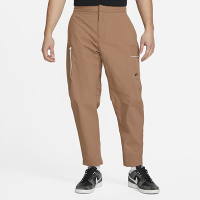 Shop Nike Men's  Sportswear Style Essentials Utility Pants In Brown