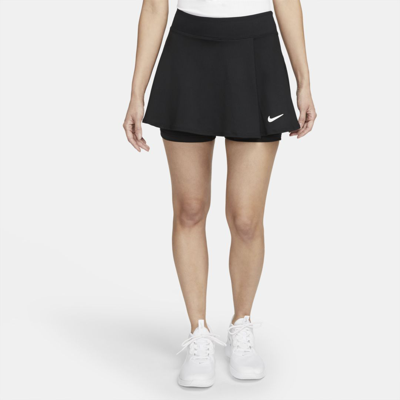 Shop Nike Women's Court Dri-fit Victory Flouncy Skirt In Black