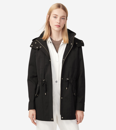 Shop Cole Haan Women's Short Rain Jacket - Black Size Xs