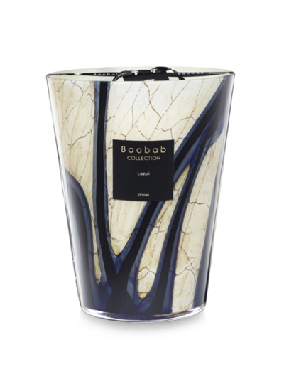 Shop Baobab Collection Stones Lazuli Max 24 Candle In Blue