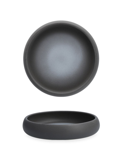 Shop Fortessa N1 Cloud Terre Arlo 4-piece Bowls Set In Charcoal