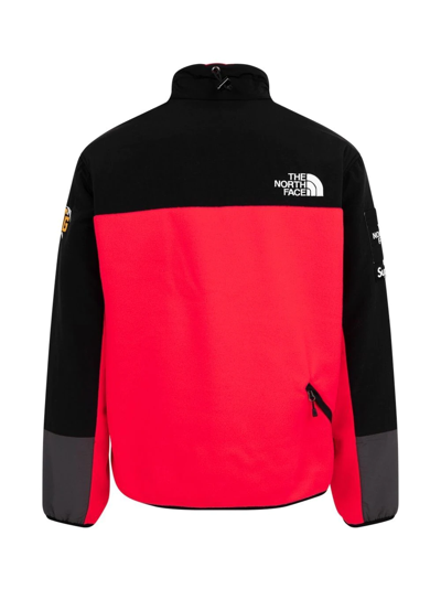Shop Supreme X The North Face Rtg Fleece Jacket In Red