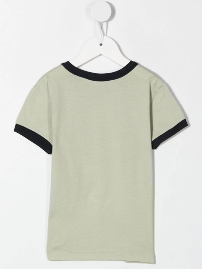 Shop Bonpoint Graphic-print Cotton T-shirt In Green