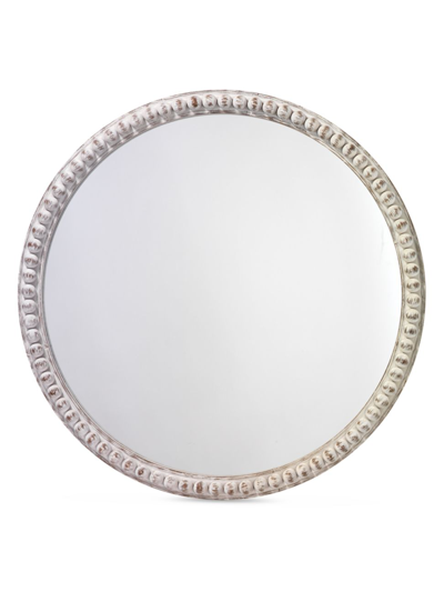 Shop Jamie Young Co. Audrey Beaded White Wood Mirror
