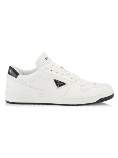 Shop Prada Men's Downtown Lace-up Tennis Shoes In Nero