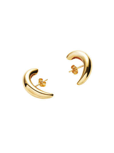 Shop Missoma Women's Savi X  Domed Stud Earrings In Gold
