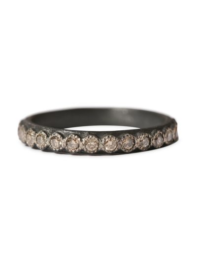 Shop Armenta Women's Old World Sterling Silver & Diamond Band In Black