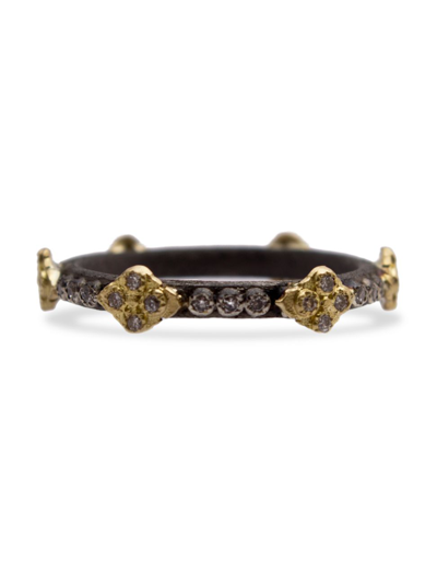 Armenta Old World Crivelli Diamond Stack Ring In Silver