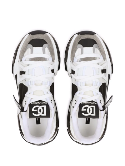 Shop Dolce & Gabbana Airmaster Panelled Sneakers In White