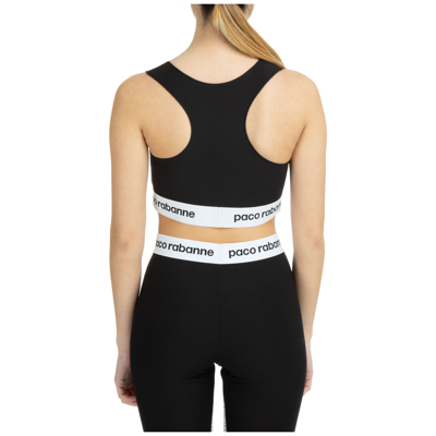 Shop Paco Rabanne Women's Top Croptop Crop Short   Bodyline In Black