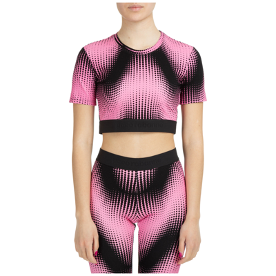 Shop Rabanne Women's Top Short Sleeve   Bodyline In Pink