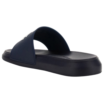 Shop Alexander Mcqueen Women's Rubber Slippers Sandals In Black