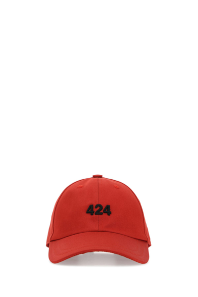 424 Logo-embroidered Baseball Cap In Red | ModeSens
