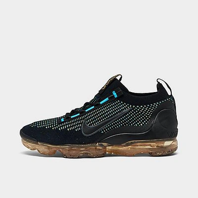 Shop Nike Air Vapormax 2021 Flyknit Extra Smile Running Shoes Size 11.0 In Multi/pollen/chlorine Blue/black