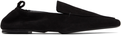 Shop Totême Black 'the Travel' Loafers In 200 Black
