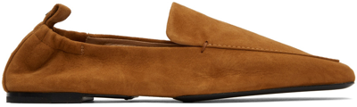 Shop Totême Brown 'the Travel' Loafers In 866 Cognac