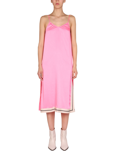 Shop Palm Angels Petticoat Dress In Rosa